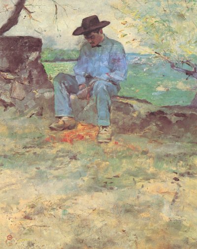 Junger Routy in Céleyran von Henri de Toulouse Lautrec